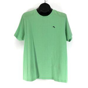 Tommy Bahama Short Sleeve Crew Neck T-Shirt Men's Large Green Logo Casual Summer